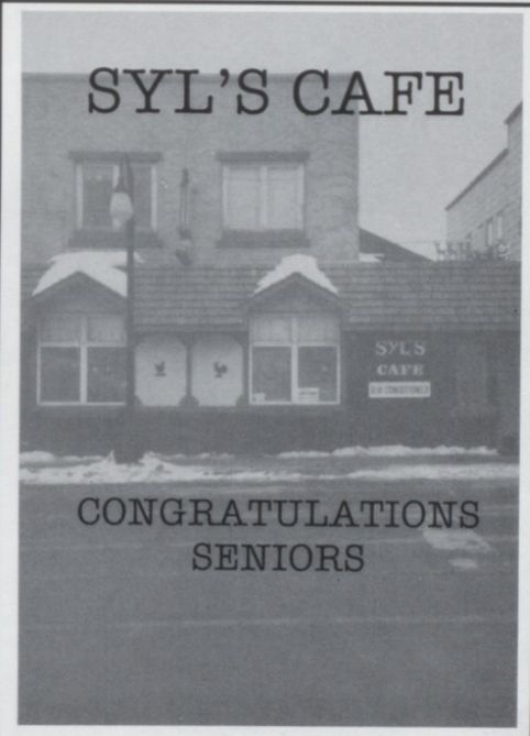 Syls Cafe - 1994 Yearbook Ad (newer photo)